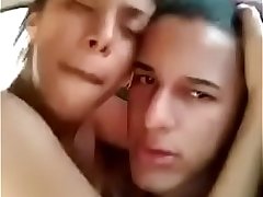 Indian girl and guy Having sex in car